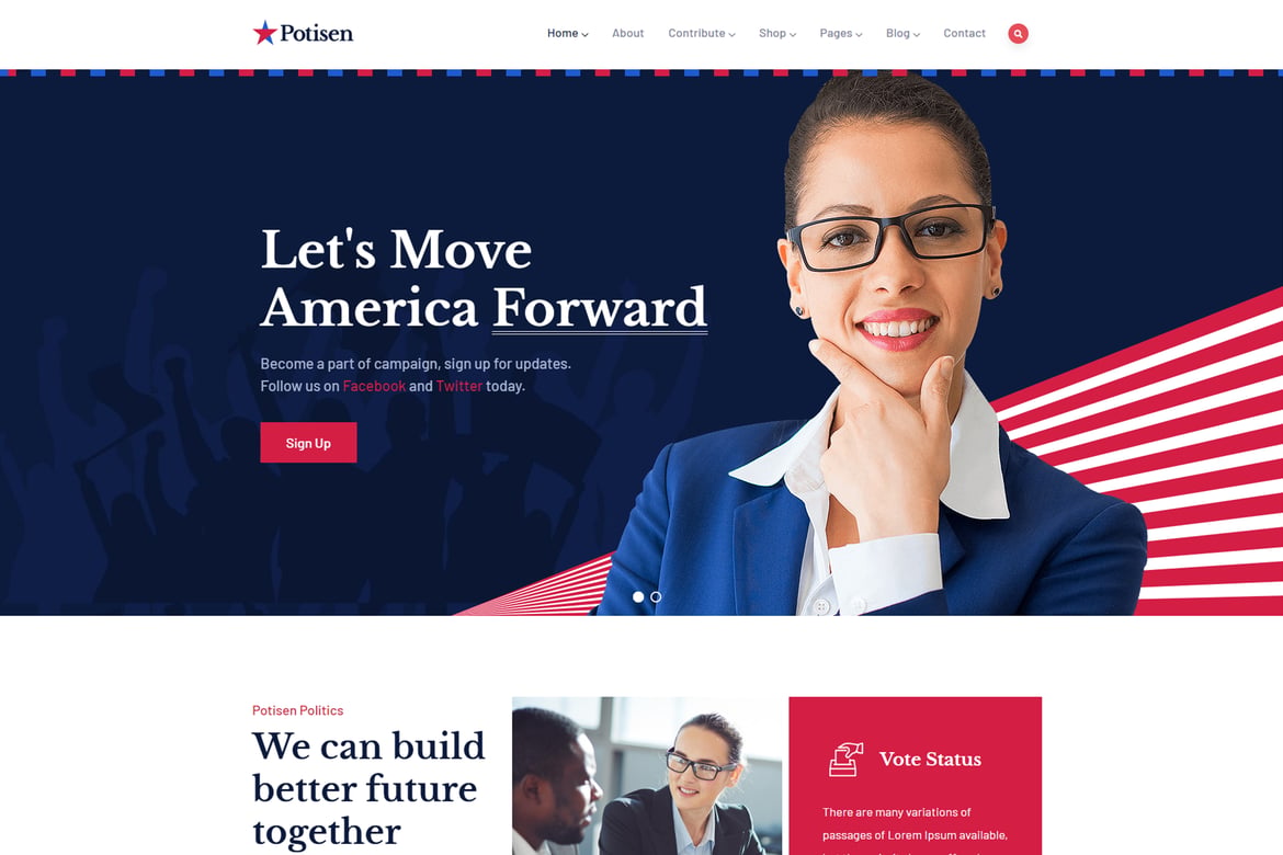 Potisen – Election & Political WordPress Theme 1.3.2