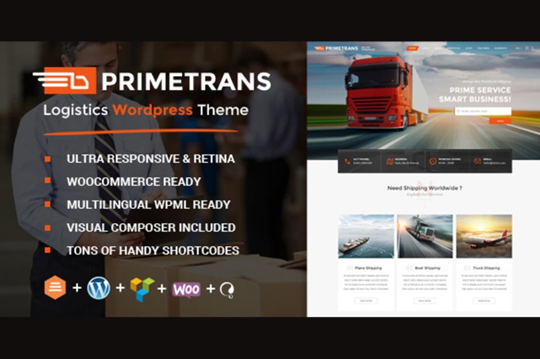 PrimeTrans | Logistics HTML Template