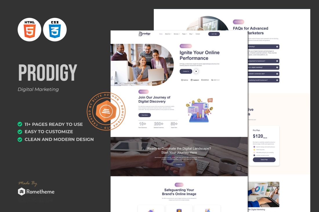 Prodigy - Digital Marketing HTML Template