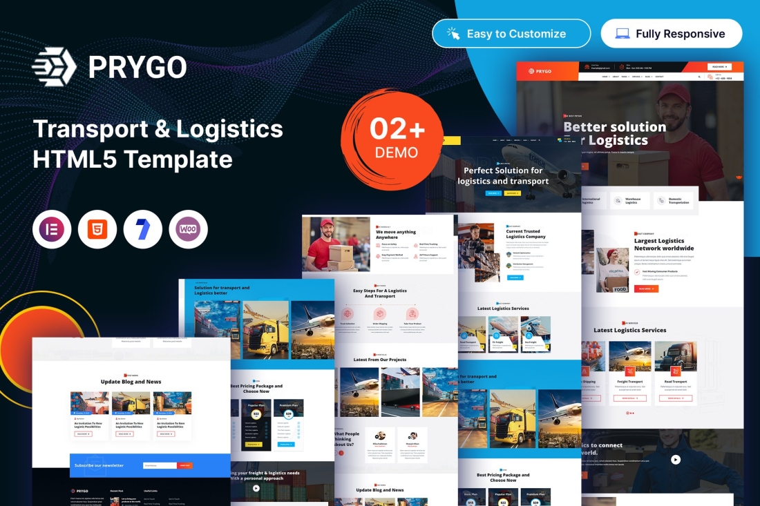 Prygo – Transport & Logistics HTML5 Template