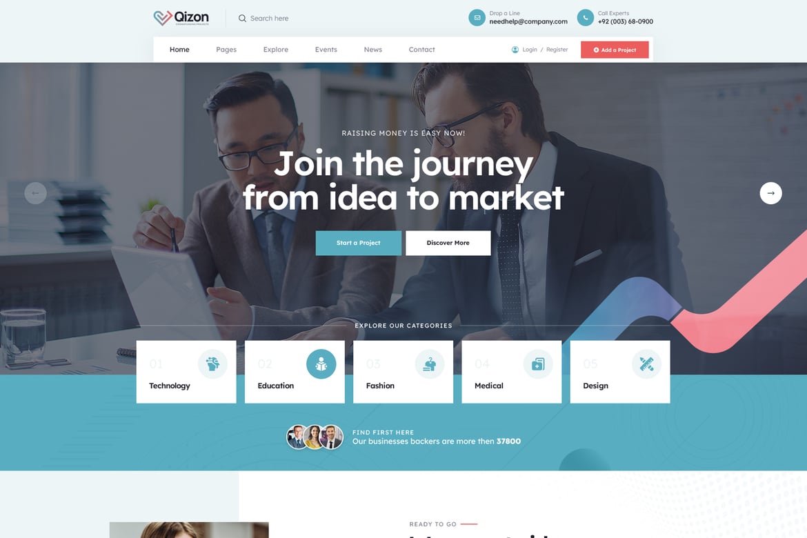 Qizon – Crowdfunding & Charity WordPress Theme 1.2.2