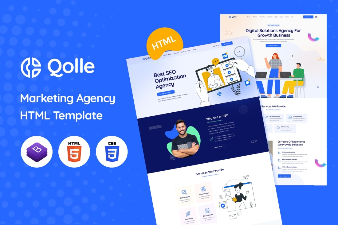 Qolle - Creative Digital Agency HTML Template