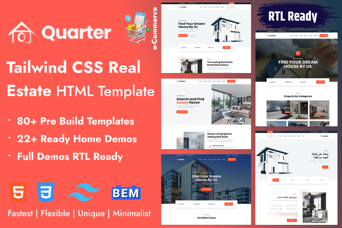 Quarter - Real Estate Template
