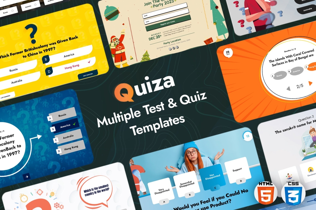 Quiza - Multiple Test & Quiz Templates
