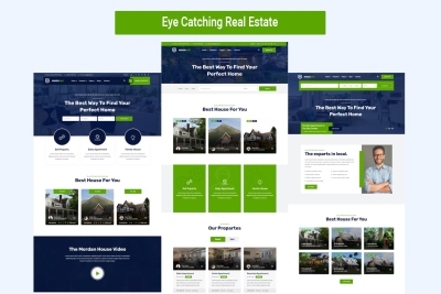 Real Estate -  HTML Bootstrap Template websites