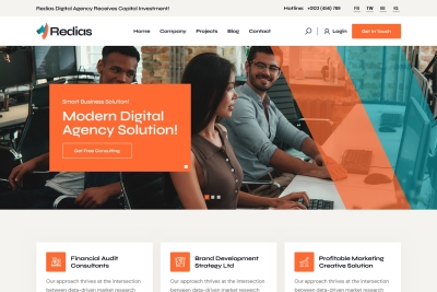 Redias - Creative Digital Agency HTML5 Template