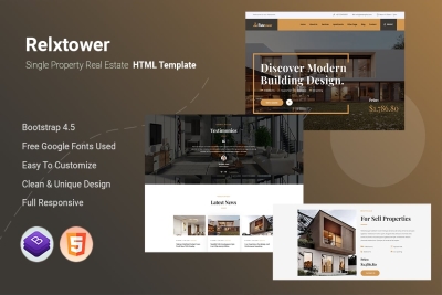Relxtower - Single Property Real Estate HTML Temp