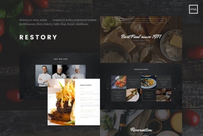 Restory - Restaurant & Cafe HTML5 Template