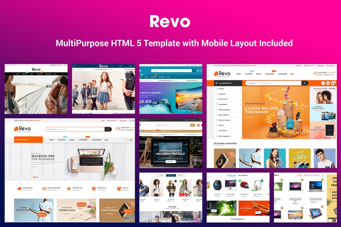 Revo - Elegant MultiPurpose HTML 5 Template