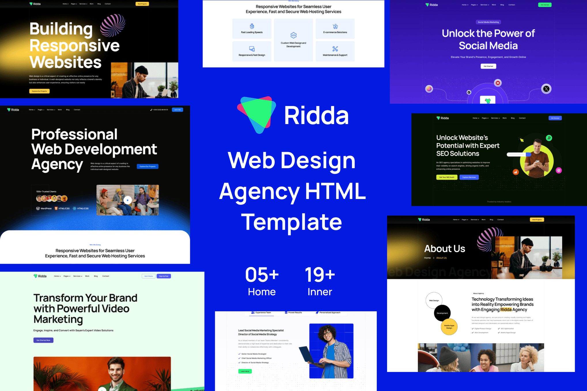 Ridda – Web Design Agency HTML Template