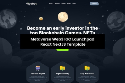 Risebot - Metaverse Web3 IGO Launchpad React NextJ