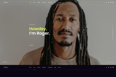 Roger Day. - Personal CV/Resume HTML Template
