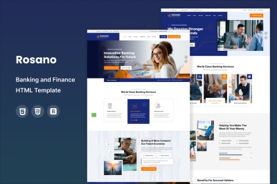 Rosano - Banking and Finance HTML Template