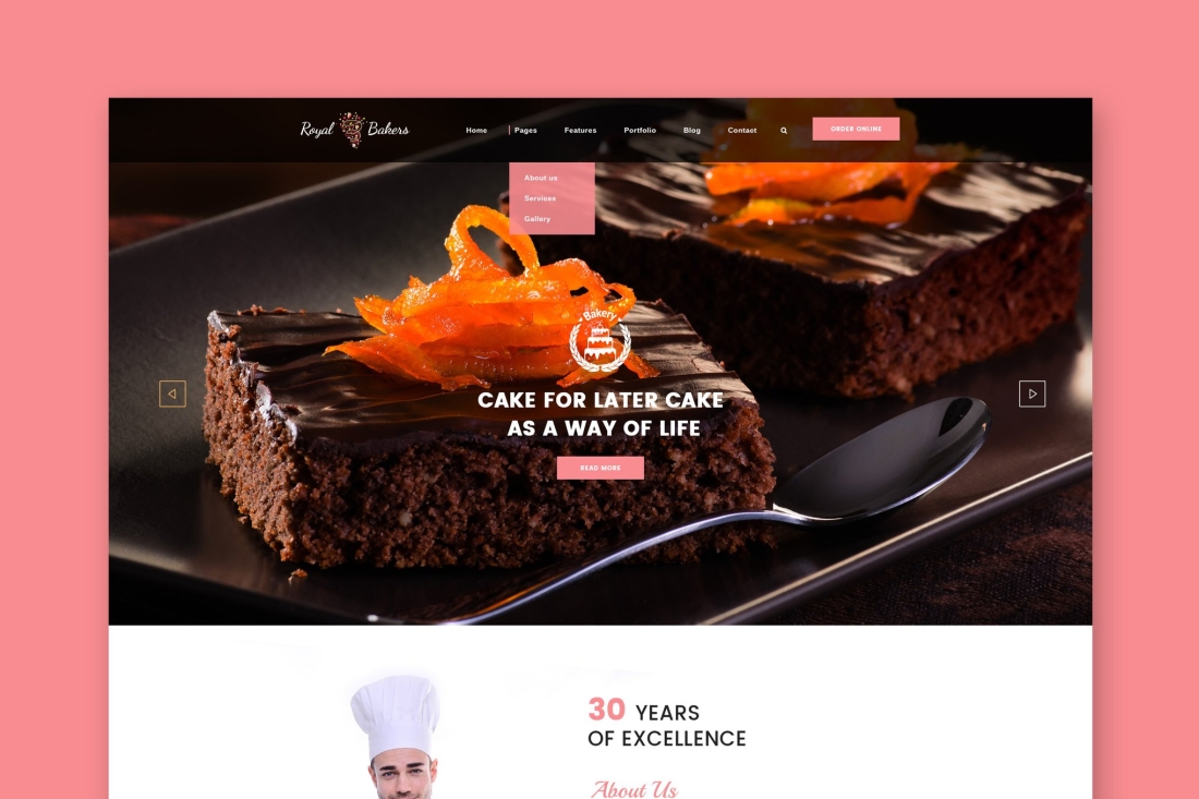 Royal Bakery - Cakery & Bakery HTML Template