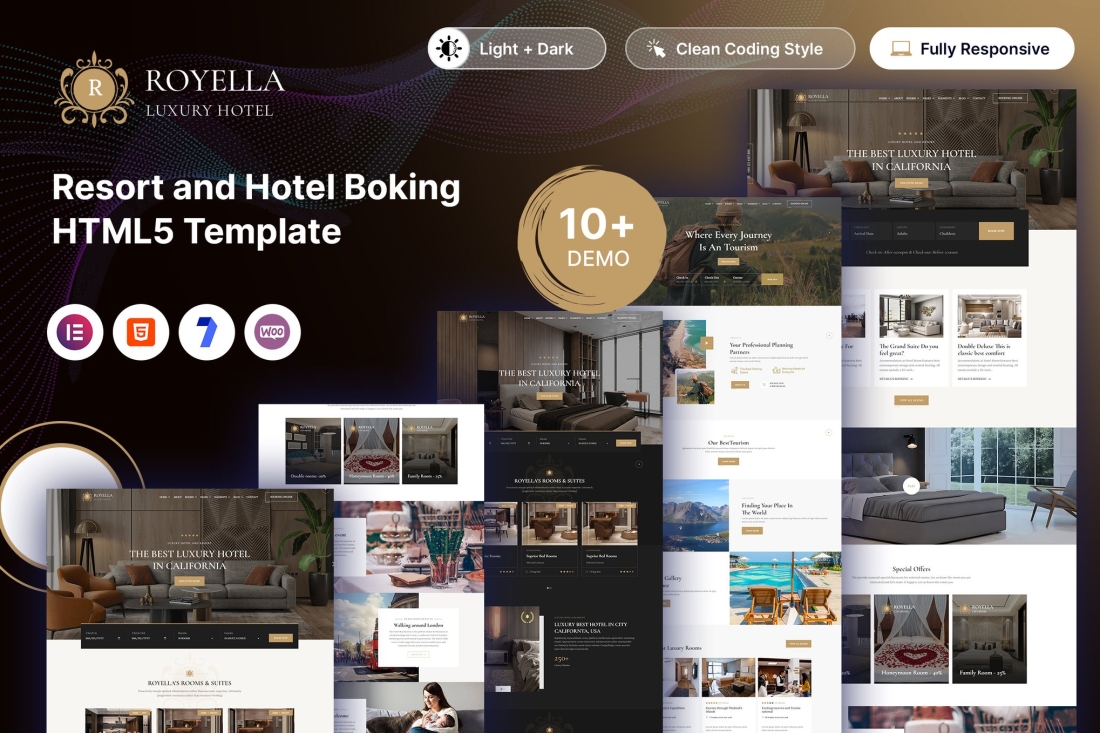 Royella – Luxury  & Hotel Boking HTML5 Template