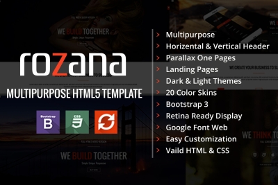 Rozana - Multipurpose & One Page Parallax