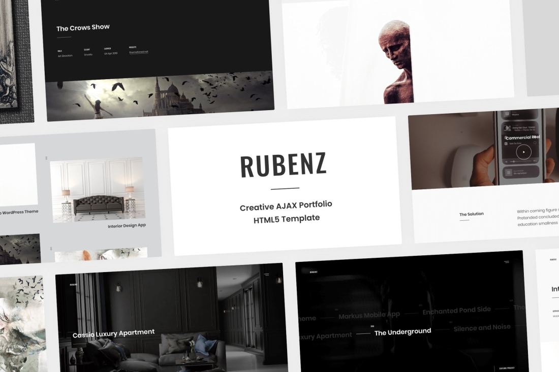 Rubenz – Creative AJAX HTML5 Template