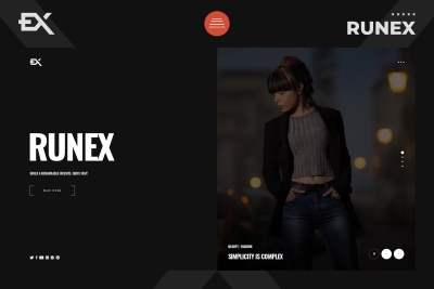 Runex - One Page Portfolio Template