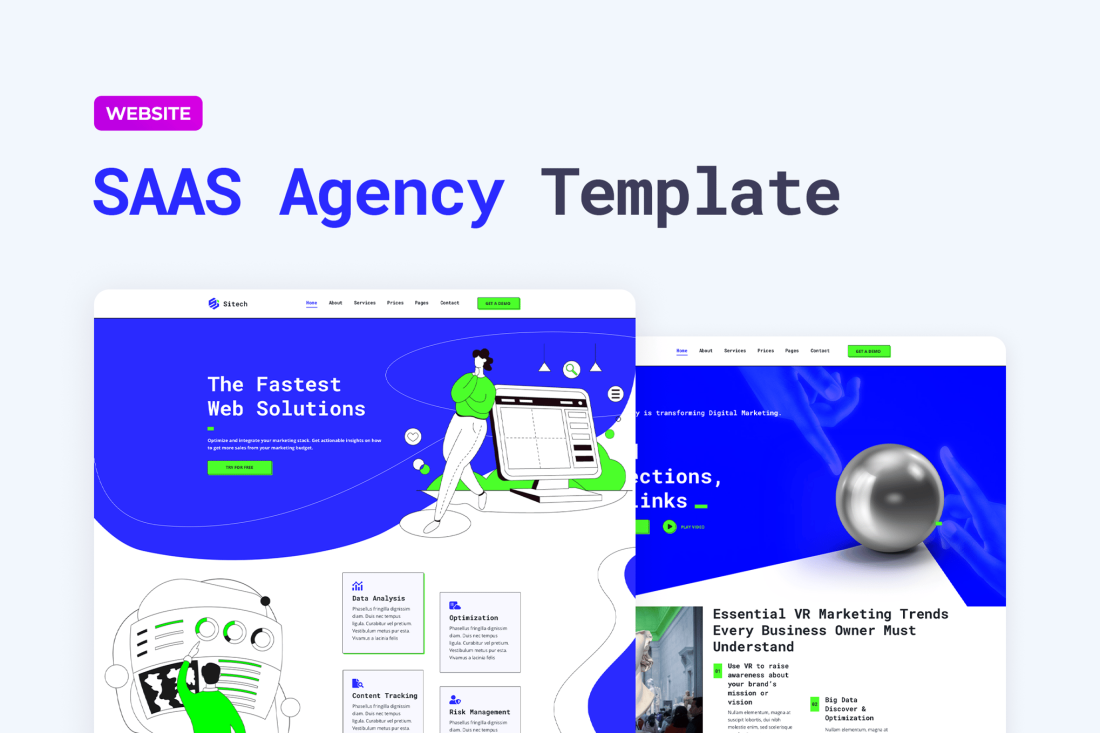 SaaS Company Website Template