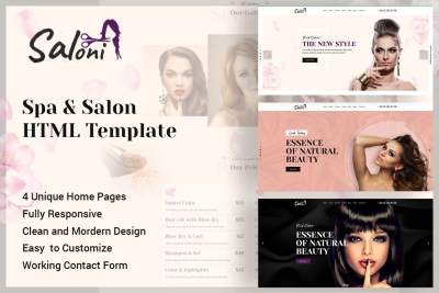 Saloni - Spa and Salon HTML Template