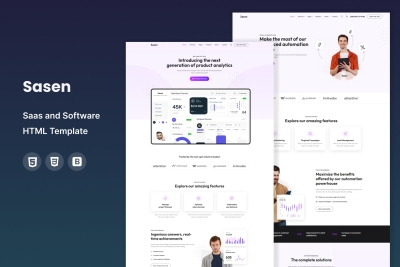 Sasen - Saas and Software HTML Template