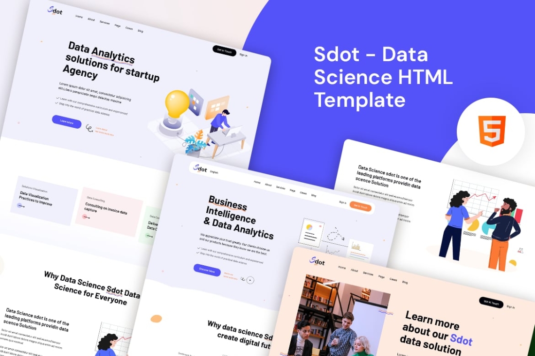 Sdot - Data Science HTML Template