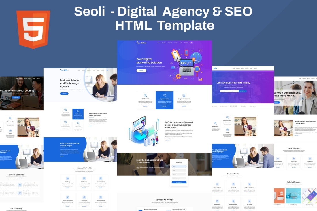 Seoli - Digital Agency and SEO HTML Template