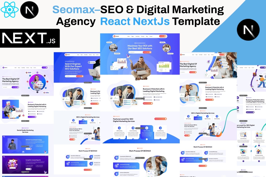 SEOMAX - SEO & Marketing Agency Nextjs Template