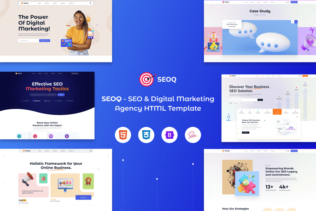 SEOQ - SEO & Digital Marketing Agency HTML