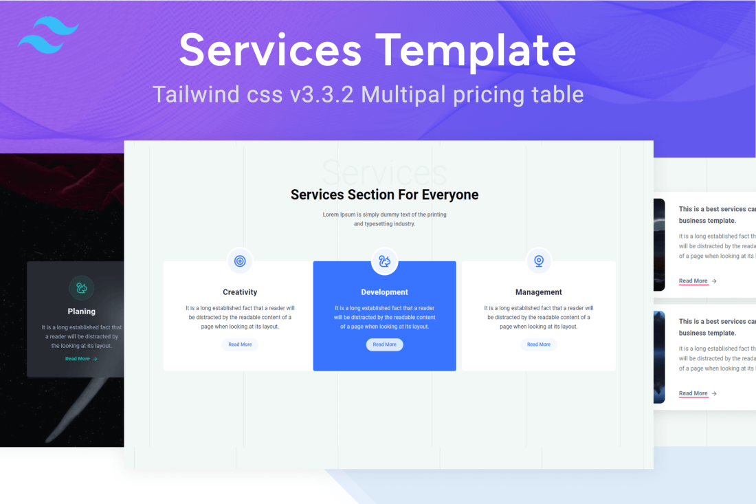Services - Flyer Tailwind css Template