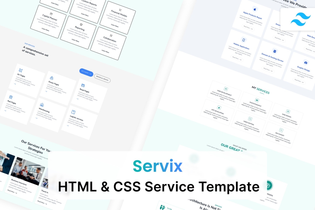 Servix - HTML & CSS Service Template