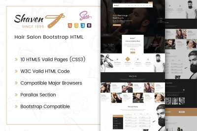 Shaven - Salon HTML Template