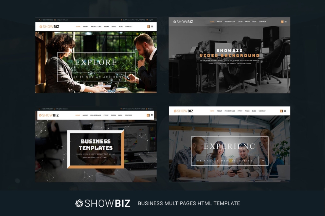 Showbiz - Multipages Business HTML Template