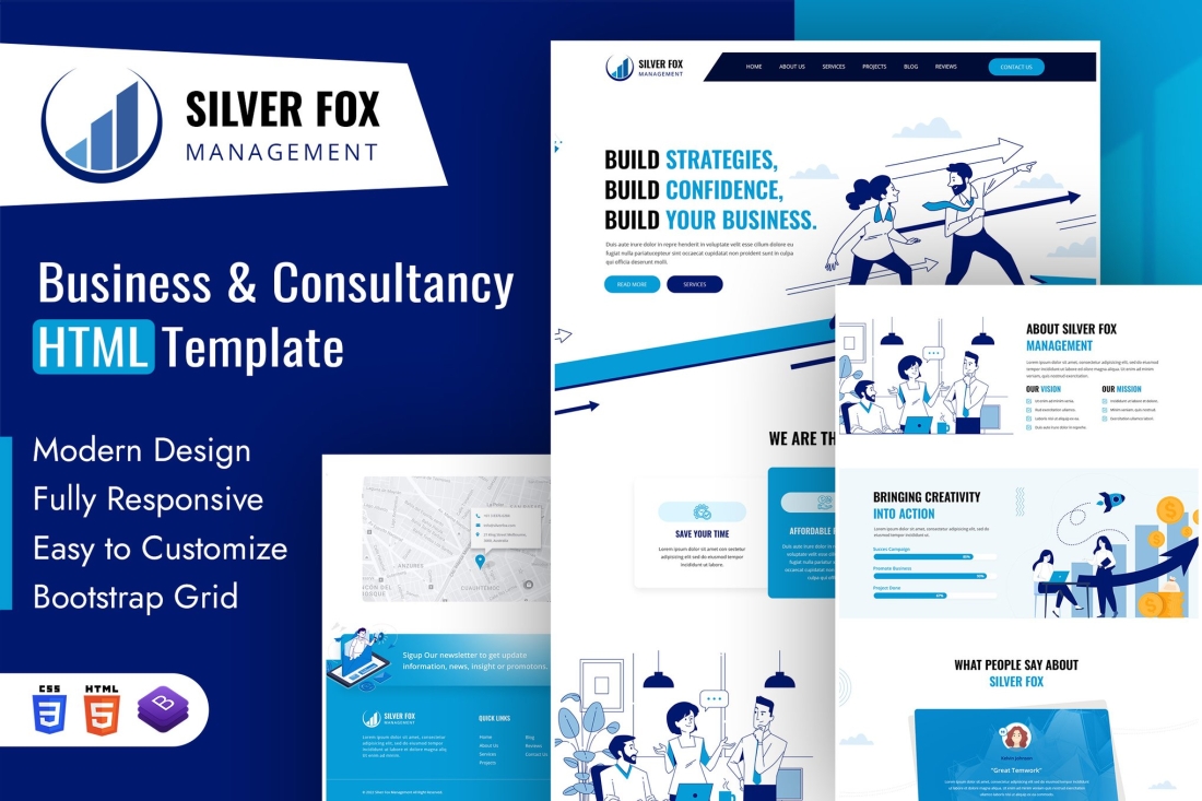 Silver Fox | Business & Consultancy HTML Template