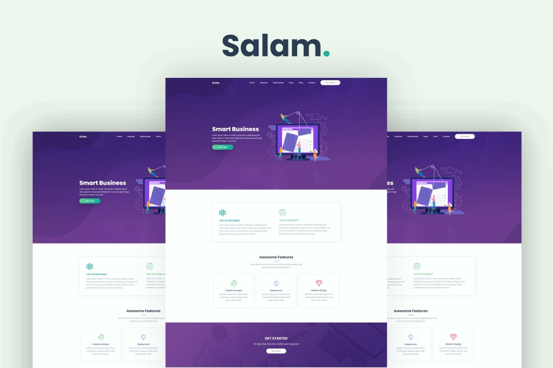 Slam - Startup and SaaS Template