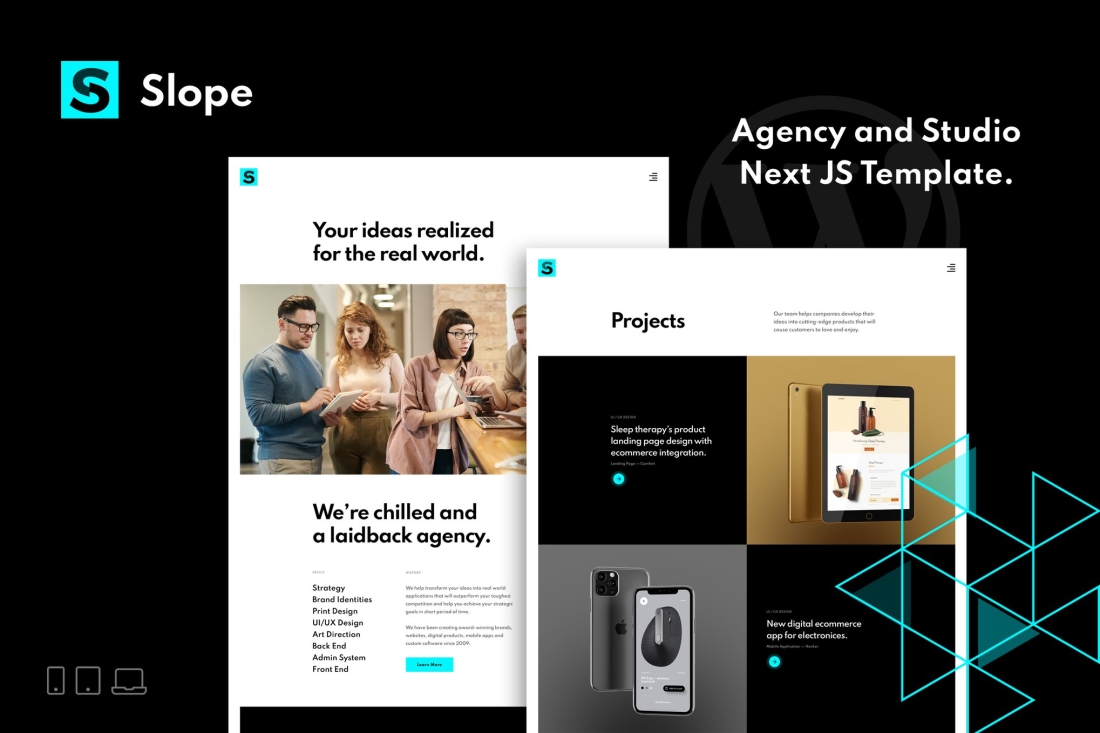 Slope – Responsive Agency & Studio NextJS Template