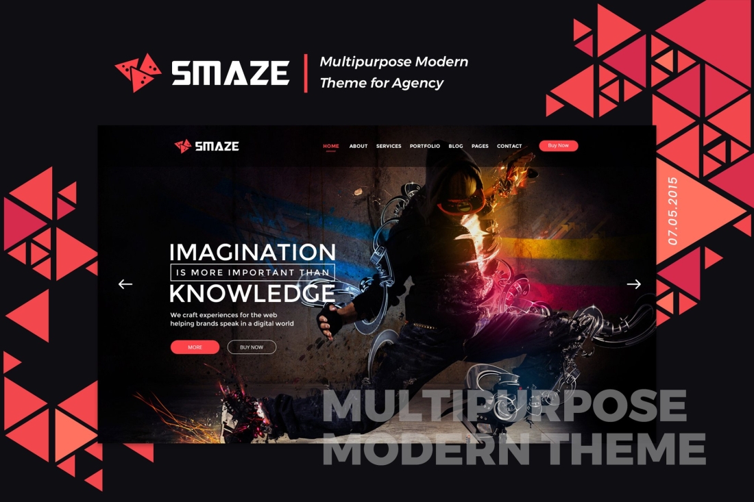 Smaze | Multipurpose Material Design HTML Template