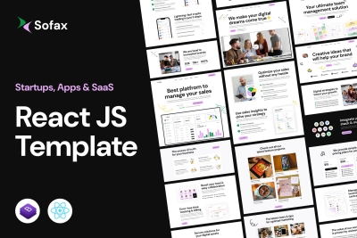 Sofax – Saas Startup React Js Template
