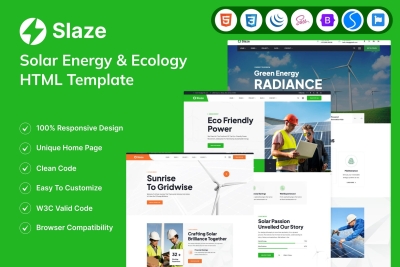 Solar Energy & Ecology HTML Template