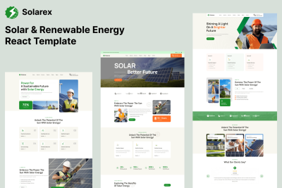 Solarex - Solar & Renewable Energy React Template