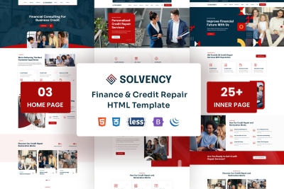 Solvency - Finance & Credit Repair HTML Template