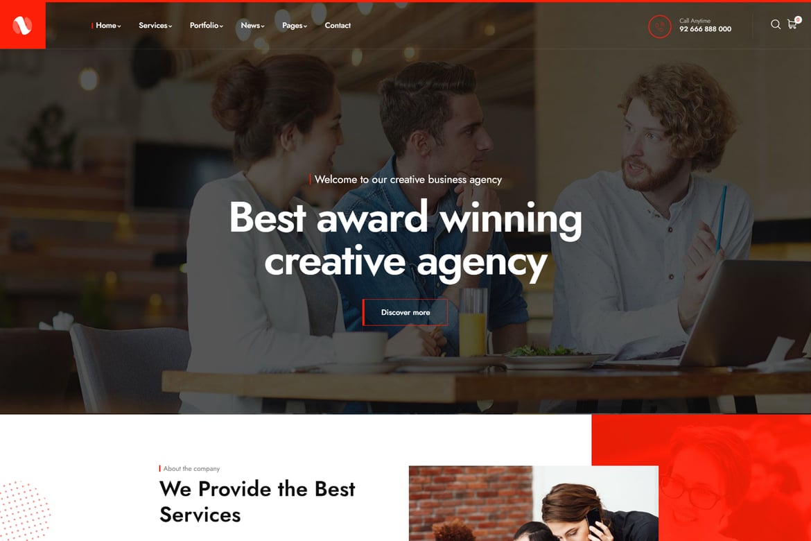 Sominx – Creative Business Agency WordPress Theme 1.3.0
