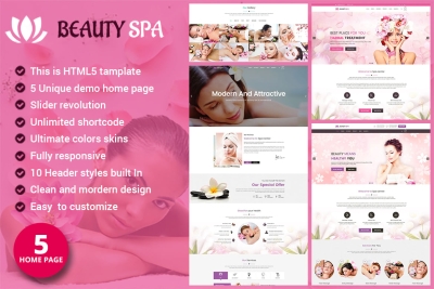 Spa - Beauty Salon and Spa HTML Template