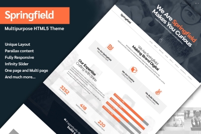 Springfield - Responsive HTML5 Parallax Theme
