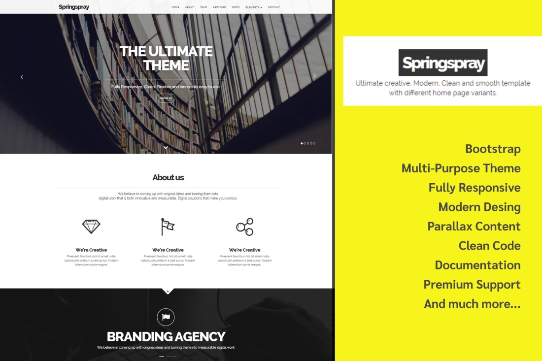Springspray - Multipurpose HTML5 Template