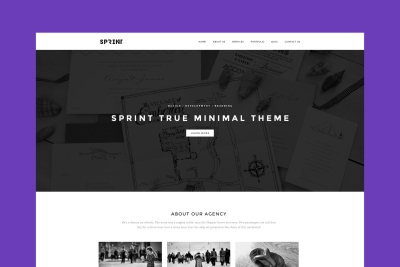 Sprint - Minimal Responsive HTML Portfolio