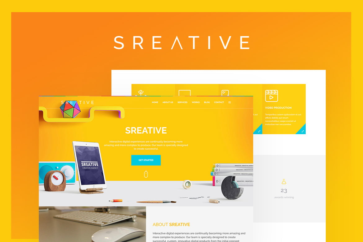 Sreative | Digital Agency HTML Template