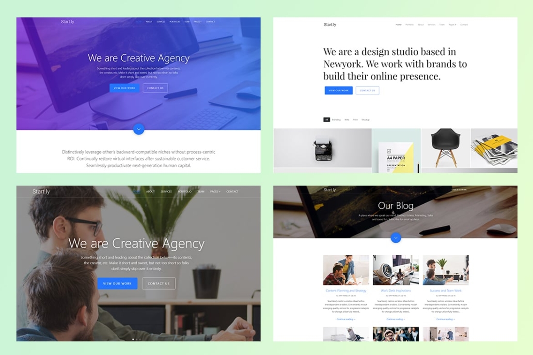 Start.ly — Agency One Page Parallax Template