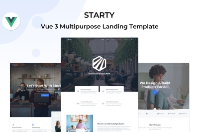 Starty - Vue 3 Multipurpose Landing Template