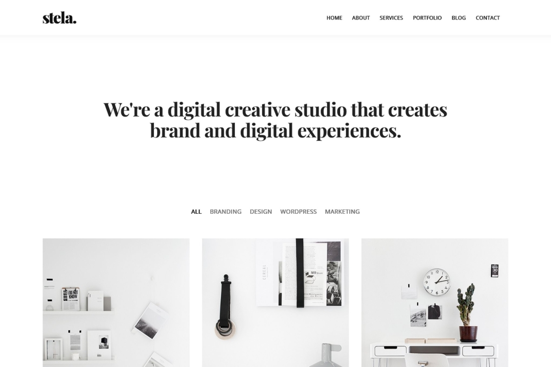 Stela - Minimal Portfolio HTML Template